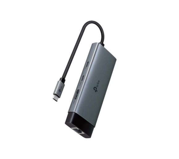 TP-Link - Hub TP-LINK UH6120C USB Type-C 6-Port Hub/1×USB-C/1× HDMI 4K 60Hz Port/1  USB-C PD 100W Port/1× RJ4_0