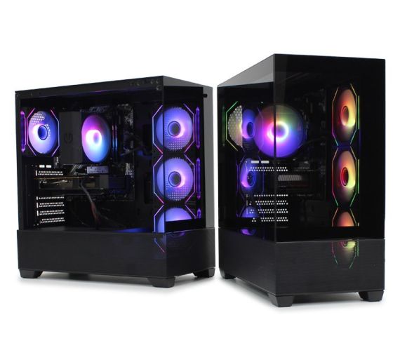 IG-MAX - Kućište  X218B-4F V2 ARGB Black Horizon glass _1