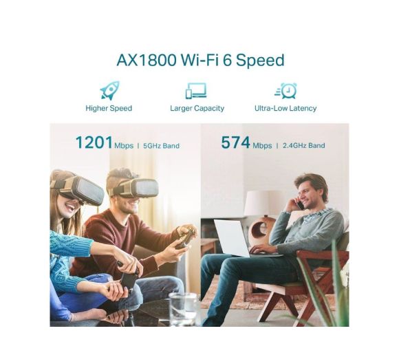 TP-Link - Extender TP-LINK RE605X WiFi/AX1800/1201 Mbps/574 Mbps/2 eksterne antene_1
