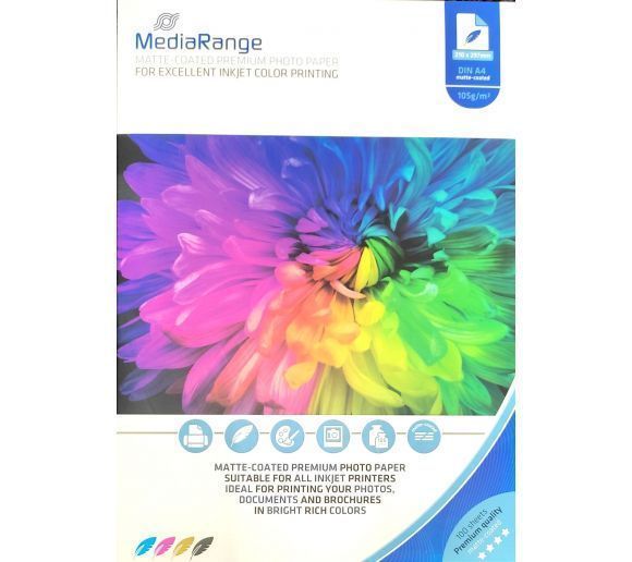 MediaRange - germany foto papir A4 matt 105 g/m² 100 listova MRINK116_0