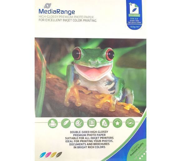 MediaRange -  germany foto papir A4 double side hi-glossy 160 g/m² 50 listova MRINK108_0