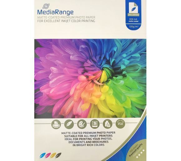 MediaRange - germany foto papir A4 matt 130 g/m² MRINK101_0