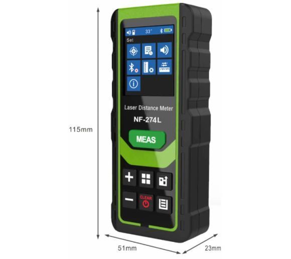 NOYAFA - Noyafa NF-274L Zeleni Laserski Metar | Daljinomer 60m/80m/100m |_1