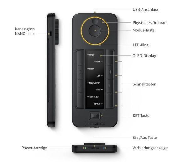 Xencelabs - Xencelabs Quick Keys Bežični Daljinski Upravljač za Prečice_4