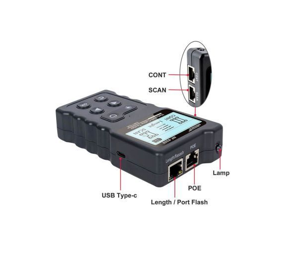 NOYAFA - Noyafa NF-8209 PoE LAN Tester | Tragač kablova i TDR Merenje |_2
