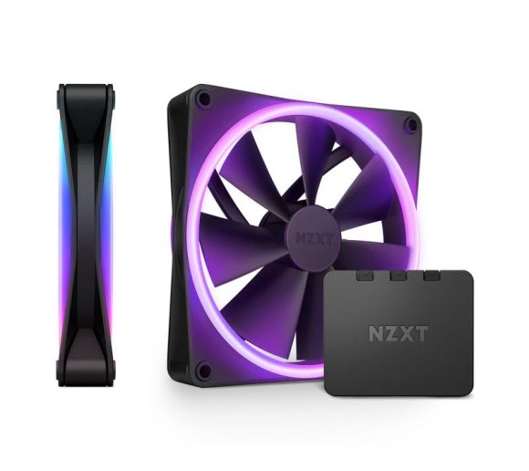 NZXT - F140 RGB Duo Twin Pack 140mm ventilator crni (RF-D14DF-B1) _2