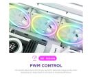 NZXT - F140RGB Core 140mm ventilator beli (RF-D14SF-W1) _small_4
