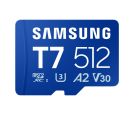 Samsung - MicroSD 512GB, T7, SDXC, UHS-I U3 V30 A2, Read up to 170MB/s, Write up to 130MB/s,  for 4K and FullHD video recording_small_0
