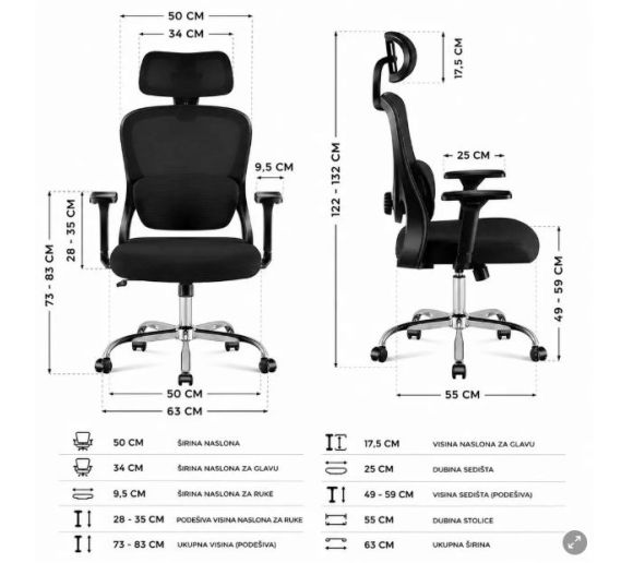 Mark Adler - Mark Adler Manager 3.2 Crna Ergonomska Kancelarijska Stolica | K-Office.rs_1