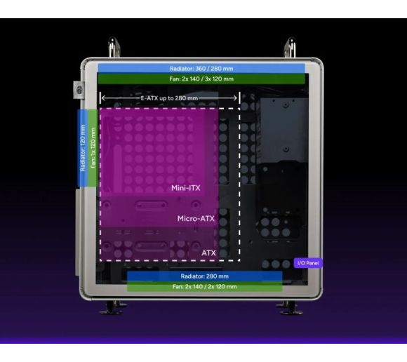Cooler Master - Qube 540 Moonstone modularno kućište (Q540-LGNN-S00) _4