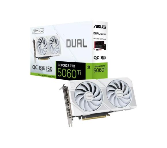 Asus - Graficka karta ASUS DUAL-RTX5060TI-O8G-WHITE NVD/8GB/GDDR7/128bit/bela_0