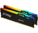 Kingston - DIMM DDR5 128GB (2x64GB kit) 5600MT/s KF556C40BBAK2-128 FURY Beast Black RGB EXPO _small_1