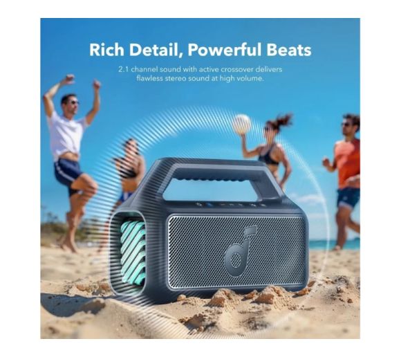 Soundcore Boom 2 80W 2.1 prenosivi bluetooth IPX7 zvučnik crni _5