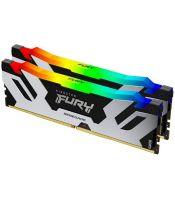 Kingston - DDR5 48GB (2x24GB) 7200MT/s [FURY RENEGADE RGB], Non-ECC UDIMM, CL38 1.45V, 288-Pin 1Rx8, Silver/Black, Memory Kit, w/RGB Heatsink, XMP