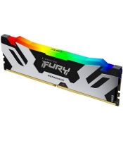 Kingston - DDR5 24GB 8800MT/s [FURY RENEGADE RGB], Non-ECC CUDIMM (Clocked), CL42 1.4V, 288-pin 1Rx8, Silver/Black, w/RGB Heatsink, XMP