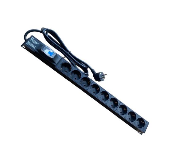 Produžni kabl PDU/9-Way (1P 16A), 2m, sa osiguračem _0