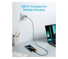 322 USB tip-C na USB tip-C kabl M/M 1.8m, 60W, pleteni, crni _small_2