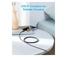322 USB tip-C na USB tip-C kabl M/M 1.8m, 60W, pleteni, crni _small_4