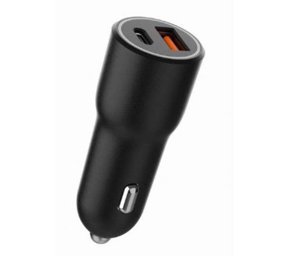 Gembird - TA-UC-AC2PDQC38-CAR-01 Gembird 2-port USB brzi punjac za auto, Type-C PD, 38W, black_2