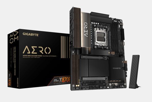 Gigabyte - AM5, X870E AERO X3D DARK WOOD, 4 x DDR5 DIMM, M.2 EZ-Flex_0