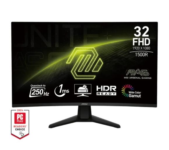 MSI - 31.5 inča MAG 32C6X FHD 1920x1080 250Hz AdaptiveSync zakrivljeni gaming monitor _3
