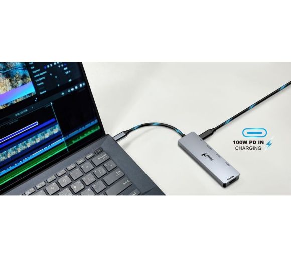 Genius - UH-500 5-in-1 USB Hub srebrni _2