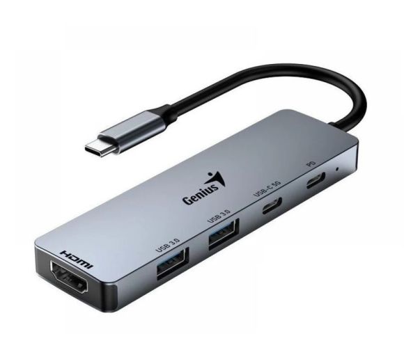 Genius - UH-500 5-in-1 USB Hub srebrni _3