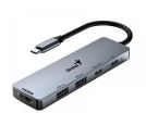 Genius - UH-500 5-in-1 USB Hub srebrni _small_3