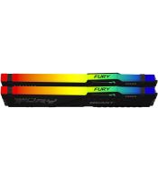 Kingston - DIMM DDR5 64GB (2x32GB kit) 5600MT/s KF556C40BB2AK2-64 FURY Beast RGB Black EXPO 
