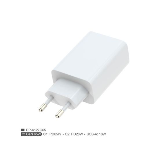 Zidni punjac FULMOVA GAN PD/65W/bela sa USB-C kablom_3