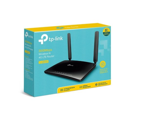TP-Link - Bežicni ruter TP-LINK TL-MR6400 Wi-Fi/N300/300Mbps/3G/4G/SIM/LTE/1xWAN 3xLAN/2 int 2 ekst antene_1