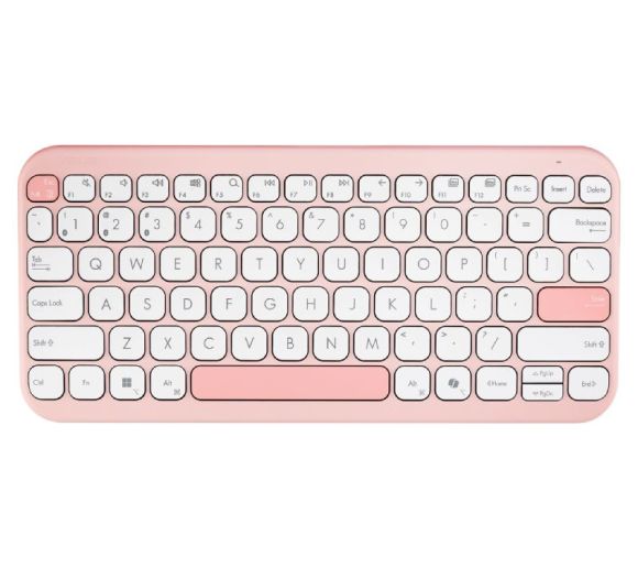 Asus - KW100 Marshmallow Wireless tastatura PK (pink) _4