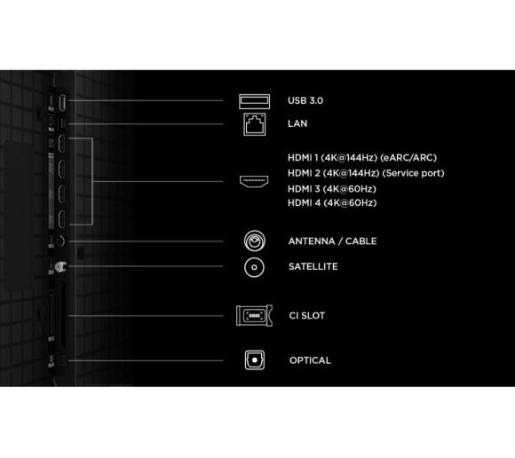 TCL - Televizor TCL 98P8L/QLED-Mini LED/98"/4K UHD/144Hz/Google TV/crna_1