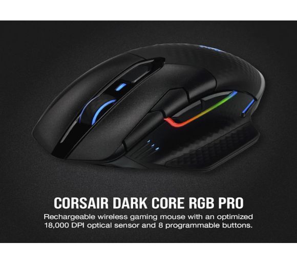 Corsair - Miš CORSAIR DARK CORE bežicni/CH-9315411-EU/RGB/crna_1