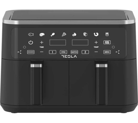 Tesla - Air Fryer TESLA AF900BSD 2400W/4.5L+4.5L/digital panel/crna-inox_6