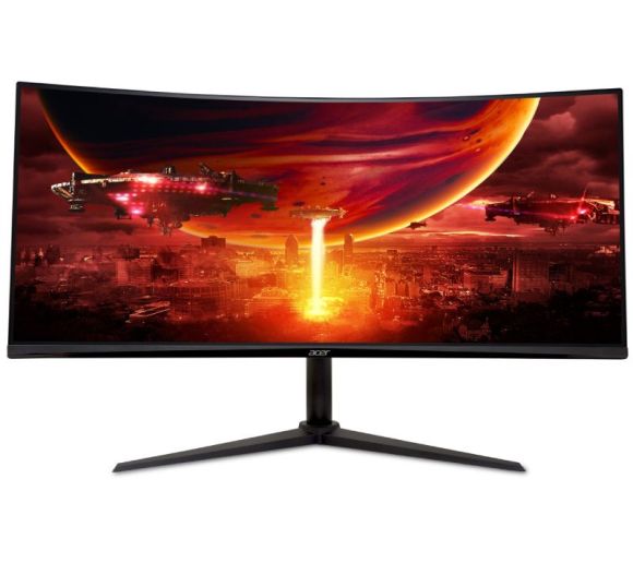 Acer - 34 inča ED340CURX0BMIIPX Nitro ED0 UWQHD 3440x1440 VA 200 Hz zakrivljeni gaming monitor _2
