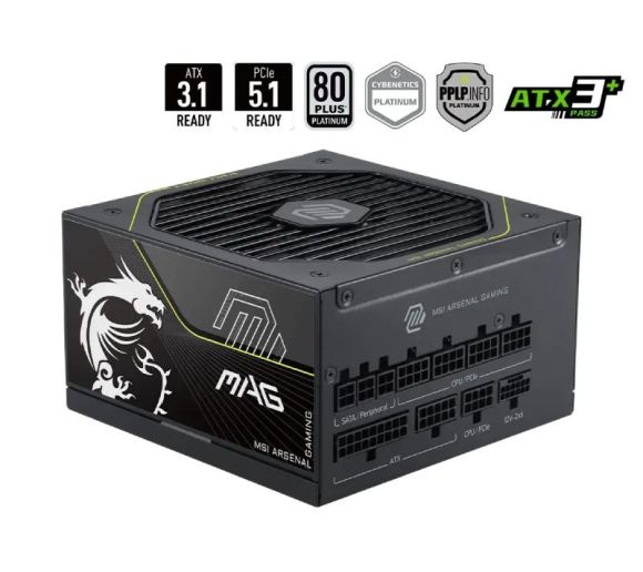 MSI - MAG A1000PLS PCIE5 1000W napajanje 10Y _2
