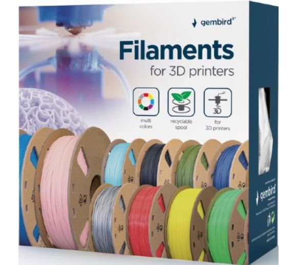 Gembird - 3DP-ASA1.75-01-BK Gembird ASA filament, 1.75 mm, 1kg Black_1