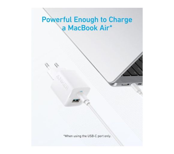 323 33W USB-C zidni punjač 2-porta (USB-A i USB-C), beli _4