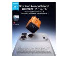 Nano 45W putni zidni punjač sa ekranom, USB-C port, crni _small_5