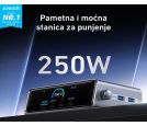 Prime 250W GaN stoni brzi punjač, 6-portova (4x USB-C, 2x USB-A) srebrni _small_0