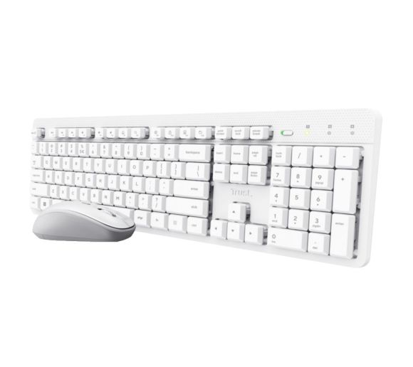 Trust - Tastatura+miš TRUST ODY II bežicna /US/bela_2