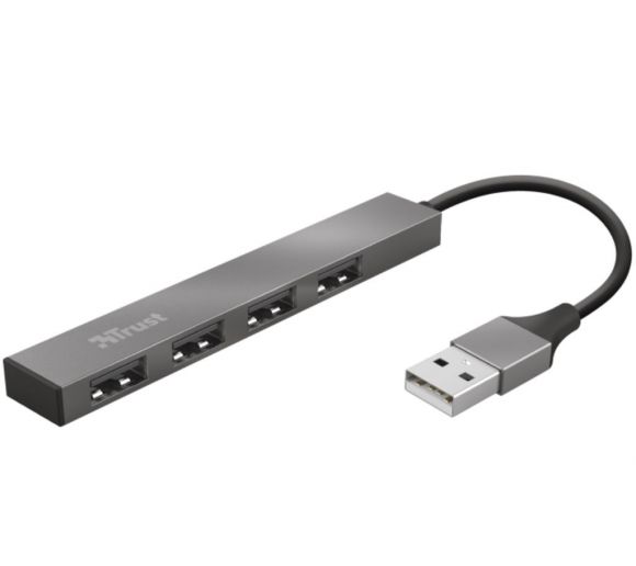 Trust - Adapter TRUST HALYX USB2.0/4xUSB/Aluminjum/siva_0