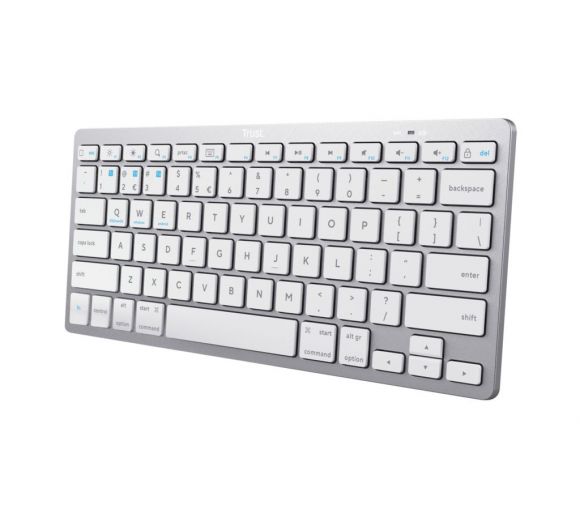 Trust - Tastatura TRUST Basics Bluetooth/US/sivo bela_0