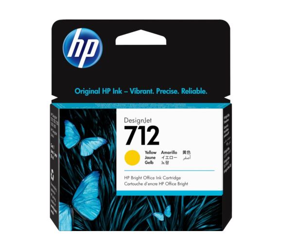 HP - HP 712 29-ml Yellow DesignJet Ink Cartridge_0