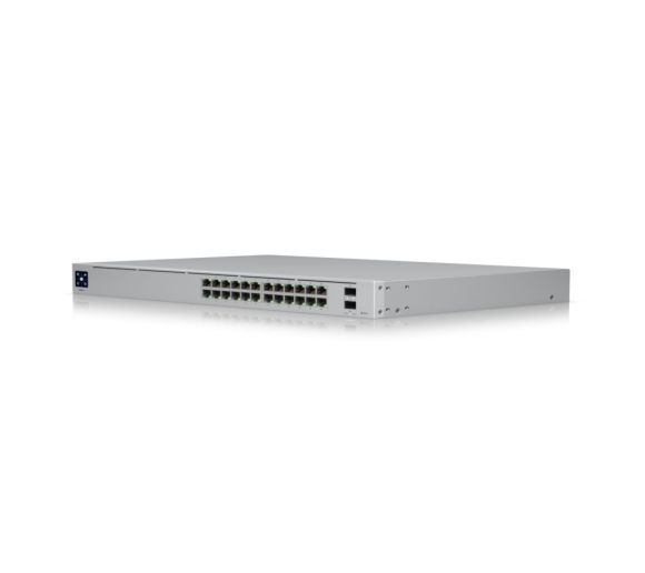 Ubiquiti - 24-port, Layer 3 switch supporting 10G SFP+ connections with fanless cooling_2