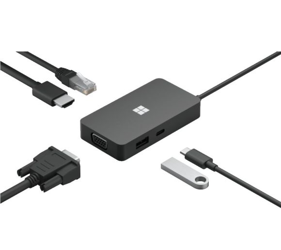 Microsoft - Adapter Microsoft USB-C Travel Hub USB-C3.2/USB-A/Eth/HDMI/VGA_2